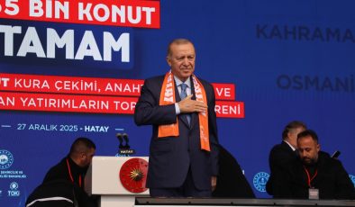 CUMHURBAŞKANI ERDOĞAN HATAY’DA 455 BİN KONUTUN KURA TÖRENİNE KATILDI
