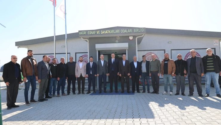 AK PARTİ HEYETİNİN HESOB ZİYARETİNDE ESNAFIN TALEPLERİ MASAYA YATIRILDI