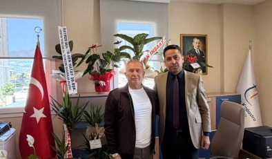 BAŞKAN TUTAR’DAN ANTAKYA TAPU MÜDÜRLÜĞÜ’NE YENİ ATANAN BURHAN URAL’A HAYIRLI OLSUN ZİYARETİ
