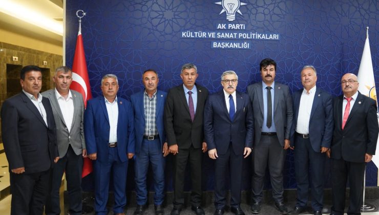 YAYMAN HASSALI MUHTARLARI AK PARTİ GENEL MERKEZİNDE AĞIRLADI