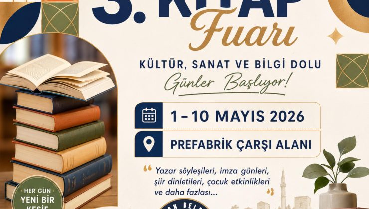 KIRIKHAN’DA KÜLTÜR VE EDEBİYAT ŞÖLENİ: 3. KİTAP FUARI KAPILARINI AÇIYOR