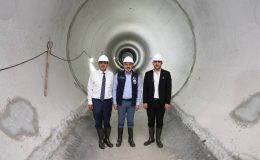 BAŞKAN ÖNTÜRK’TEN TÜRKİYE’NİN EN BÜYÜK ATIK SU TÜNELİNDE İNCELEME