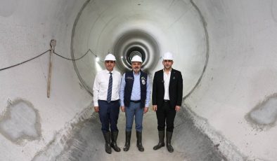 BAŞKAN ÖNTÜRK’TEN TÜRKİYE’NİN EN BÜYÜK ATIK SU TÜNELİNDE İNCELEME