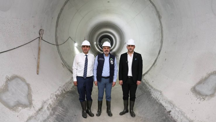 BAŞKAN ÖNTÜRK’TEN TÜRKİYE’NİN EN BÜYÜK ATIK SU TÜNELİNDE İNCELEME