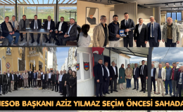 HESOB BAŞKANI AZİZ YILMAZ SEÇİM ÖNCESİ SAHADA