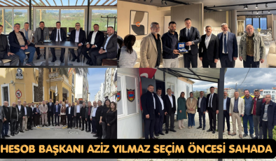 HESOB BAŞKANI AZİZ YILMAZ SEÇİM ÖNCESİ SAHADA