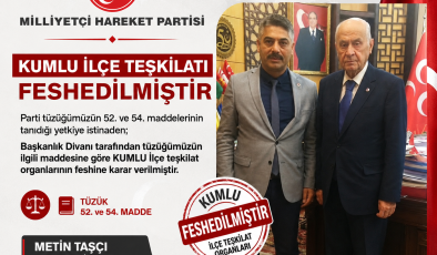 MHP HATAY’DA KUMLU TEŞKİLATI FESHEDİLDİ