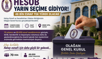 HESOB YARIN SEÇİME GİDİYOR: 48 BİN ESNAF TEK YÜREK OLACAK