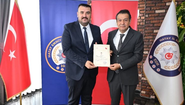 HATAY’DA ÜSTÜN BAŞARI GÖSTEREN POLİSLER ONURLANDIRILDI