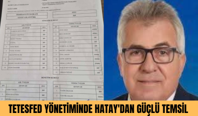 TETESFED YÖNETİMİNDE HATAY’DAN GÜÇLÜ TEMSİL