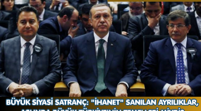 BÜYÜK SİYASİ SATRANÇ: “İHANET” SANILAN AYRILIKLAR, ASLINDA BÜYÜK TÜRKİYE’NİN TEMELLERİ MİYDİ?