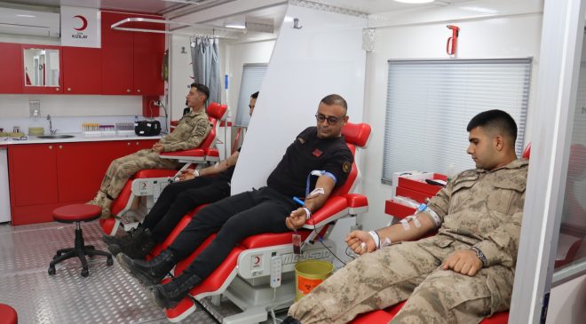 HATAY’DA JANDARMA PERSONELİNDEN KAN BAĞIŞI